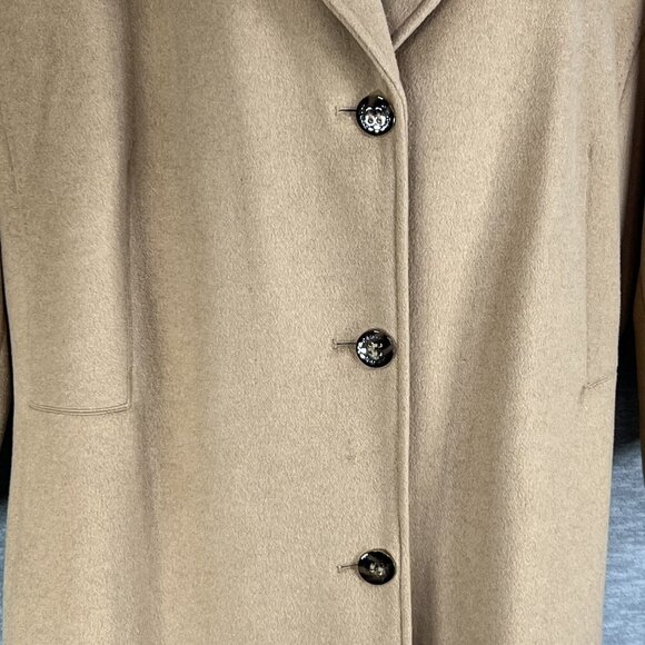 Calvin Klein NWT Womens 3X Camel Tan Wool Cashmere Blend Long Coat Quiet Luxury - Picture 9 of 16
